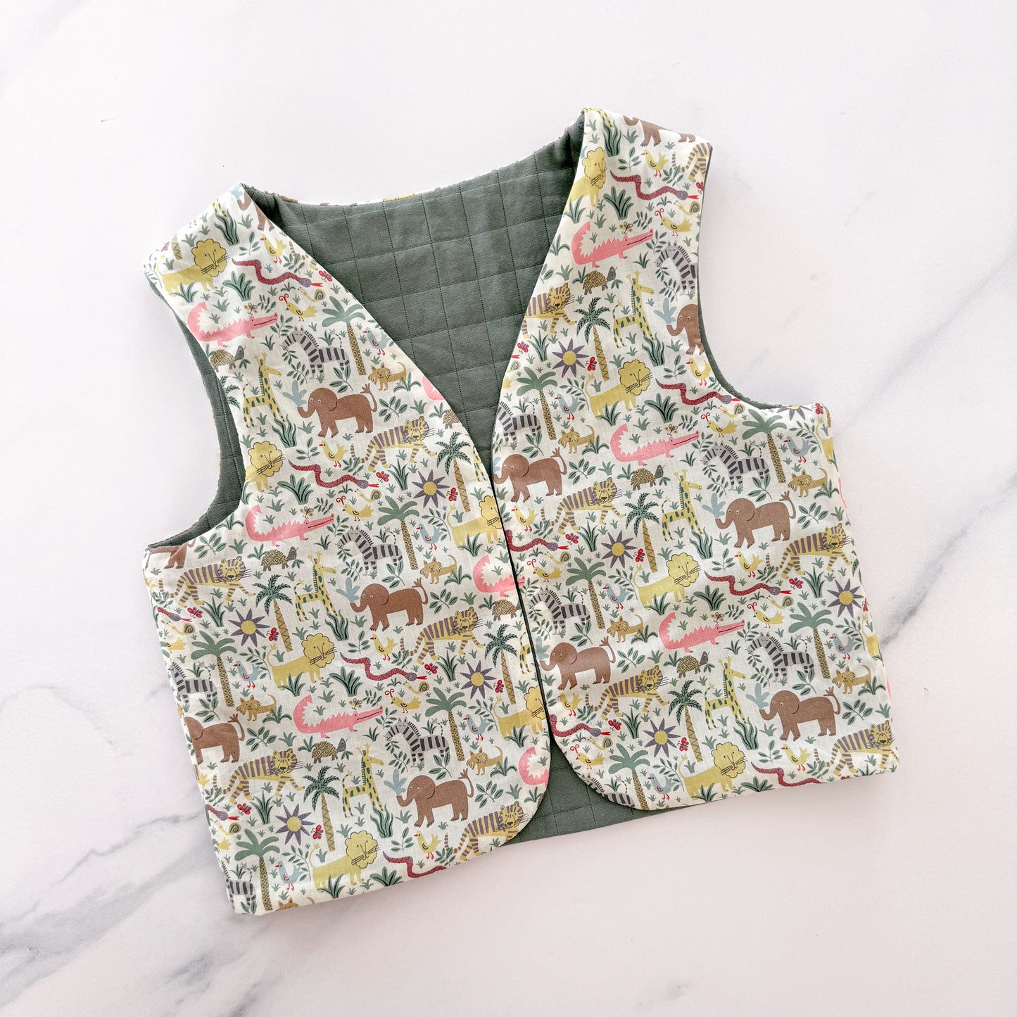 The Safari cropped vest - Kids 1-2 years