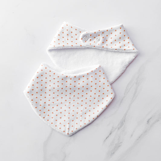 The tiny hearts bib